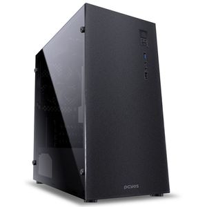 Gabinete Mid-Tower Terra 2 Fans Com Lateral Acrilica Preto -