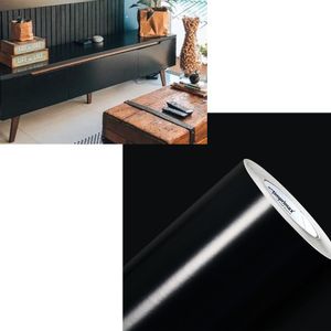Envelopamento Adesivo Vinil Contact Moveis 6mx50cm Preto