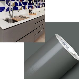Envelopamento Adesivo Vinil 2,5mx50cm Cinza Escuro
