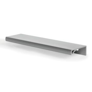 Kit 2 Puxadores Para Móveis Slim 140Mm Alumínio Cor:Prata