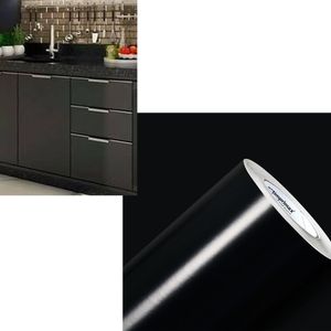 Adesivo Vinil Envelopamento 8mx50cm Preto Brilho
