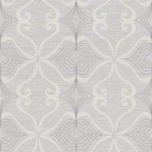Papel De Parede Simplicity Cinza Arabesco