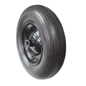 Roda Pneu Maciço Carrinho Plataforma Carga C/ Rolamento
