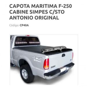 Capota Maritima F-250 Cabine Simples Carroceria Longa 4x4