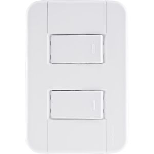 Conjunto 4x2 com 2 Interruptores Simples 10A 250V Tramontina
