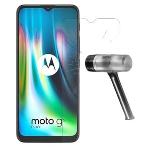 Kit Capa Carteira P/ Moto G9 Play + Película De Vidro Normal