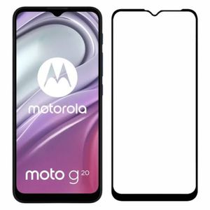 Kit Capinha P/ Moto G20 + Película 3D Borda Preta Vidro