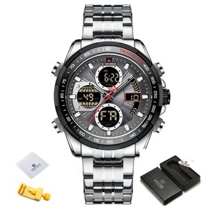 Relógio Militar Luxo Original Sports Chronografo Cinza
