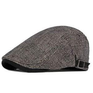 Boina Italiana Unissex Viseira Ajustavel Moda Casual Preto