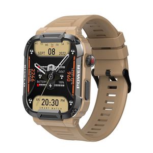 Relógio Inteligente Homens Bluetooth Chamada Smartwatch Mk66 Bege