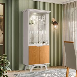 Cristaleira 2 Portas Creta Off White Ype
