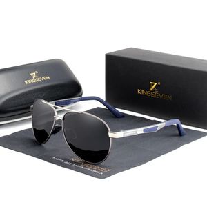 Óculos Polarizados Quadrados Lente Uv400 Kingseven Cinza
