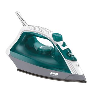 Ferro De Passar A Vapor Base Antiaderente Com Spray Arno Steamgliss Fsgp 1200w Branco Com Verde 110v