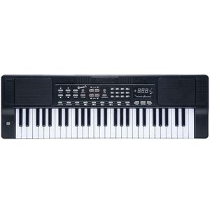Teclado Musical Queens Student D184553 Para Iniciantes Com 54 Teclas Preto Bivolt