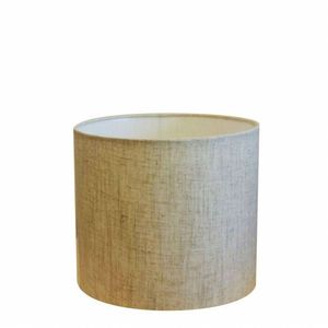 Cúpula Abajur Tecido Cilíndrica Cp-8014 Ø35x21 Rústico Bege