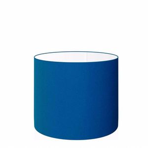Cúpula Abajur Tecido Cilíndrica Cp-8015 Ø35x25 Azul Marinho