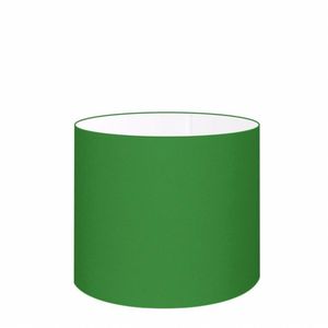 Cúpula Abajur Tecido Cilíndrica Cp-8015 Ø35x25cm Verde Folha