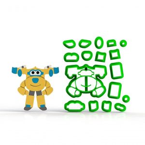 Cortador Super Wings - Donnie Modular 5 Cm