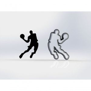 Cortador Kit Basquete 3 Jogadores 6 Cm