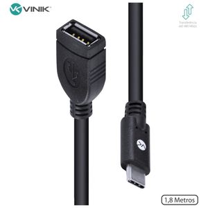 Cabo Usb Tipo C X Extensor Usb A Fêmea 2.0 1.8 Metros - C20U