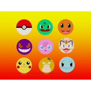 Cortador Kit Pokemon 9 Modelos Modulares 6 Cm