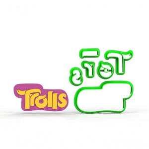 Cortador Trolls - Logo Modular Tamanho 5 Cm
