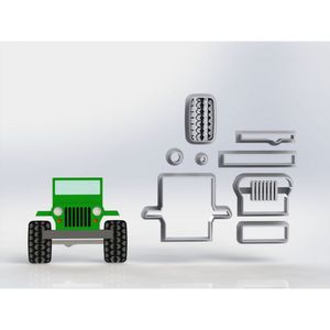 Cortador Jeep Modular Tamanho 6Cm