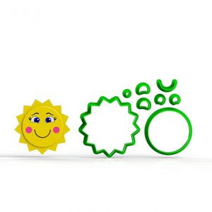 Cortador Sol Solzinho Feliz Modular Tamanho 4 Cm