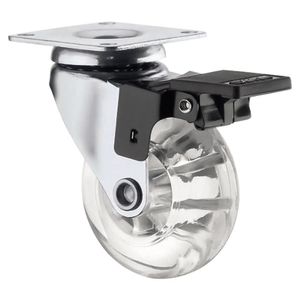 Rodízio Em Gel Pu Com Trava -fertak 75mm