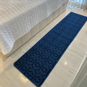 Passadeira Carpete Sala Quarto Geométrico 0,50 X 3,00 Titulo Cor Azul
