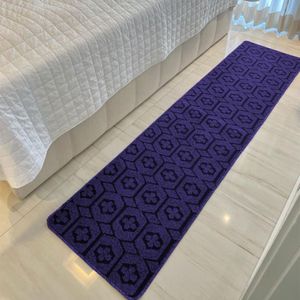 Passadeira Carpete Sala Quarto Geométrico 0,50 X 2,00 Titulo Cor Violeta
