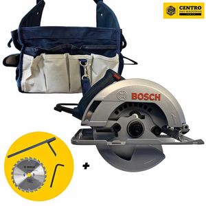 Serra Circular Bosch 220v Robusta + Disco 184mm Para Madeira