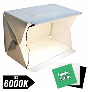 Mini Studio P/ Fotografar Produtos Largo Evobox Plus Led 6000k