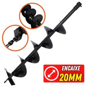 Broca Para Perfurador De Solo 80x15cm Encaixe De 20mm
