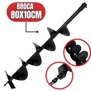 Broca Universal 80x10cm Em Aço Especial Carbono