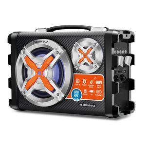 Caixa Amplificada Mondial Thunder Vii Mco-07 Biv Preto