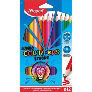 Lápis De Cor Colorpeps Strong Jumbo - 12 Cores - Maped