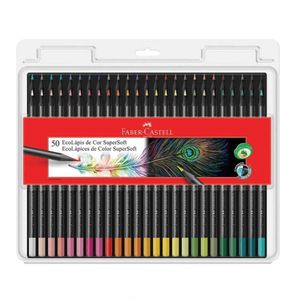 Lápis De Cor Supersoft 50 Cores - Faber Castell -