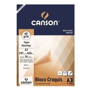 Bloco A3 40g Croquis 50 Folhas - Canson