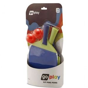 Kit Ping Pong Com 2 Raquetes E 2 Bolinhas - Multikids