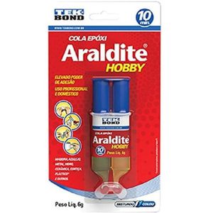 Cola Epóxi Araldite Transparente 6g Seringa - Tekbond