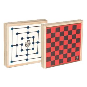 Jogo De Tabuleiro Dama E Trilha - Iob
