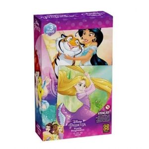 Puzzle Progressivo 12, 20, 30 Peças - Grow - Princesas