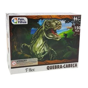 Puzzle Dinossauro T-rex 150 Peças - Pais E Filhos