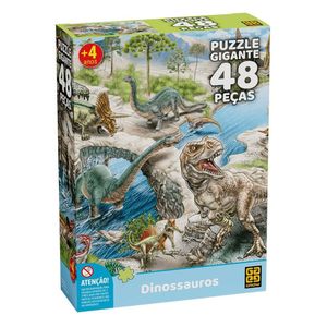 Puzzle Gigante 48 Peças - Dinossauro - Grow