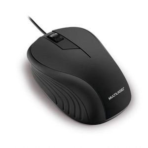 Mouse óptico Usb - Emborrachado Wave - Multilaser - Preto