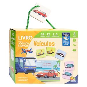 Box Play Jogo Da Memória - Todolivro - Veiculos