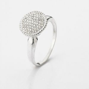 Anel Estilo Chuveiro Prata 925 Cravejado Com Zircônia - 19
