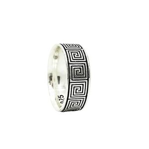 Anel Unissex Desenhado Prata 925 - 23