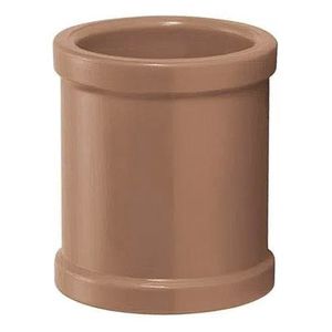 Luva Pvc Soldavel 50mm Marrom Fortlev